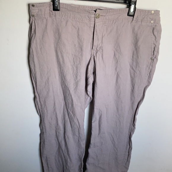 MOSSIMO linen light grey pants size 14 - Picture 3 of 6